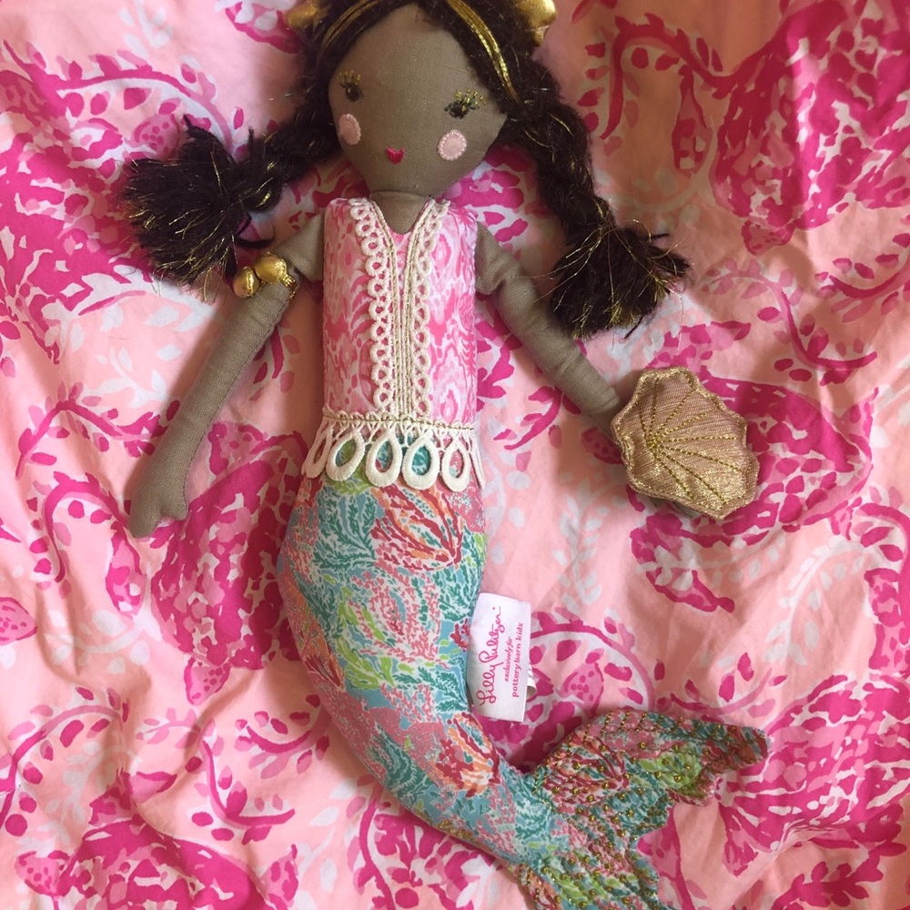 Lilly Pulitzer Mermaid Doll Pottery Barn